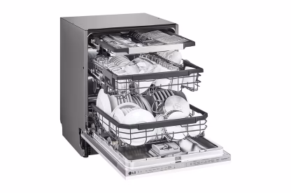 Lave-vaisselle vapeur encastrable LG QuadWash™, 14 couverts, EasyRack™ Plus, Moteur Inverter DirectDrive, ThinQ – Image 12