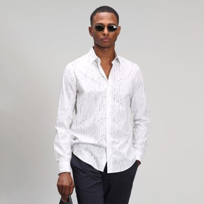 Lufian Chemise Filip En Coton à Motifs Homme – Image 2
