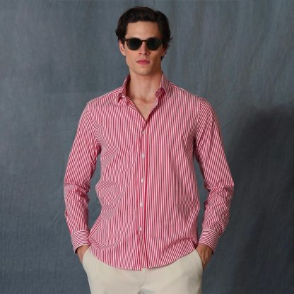 Lufian Kirmizi Chemise Déconracte