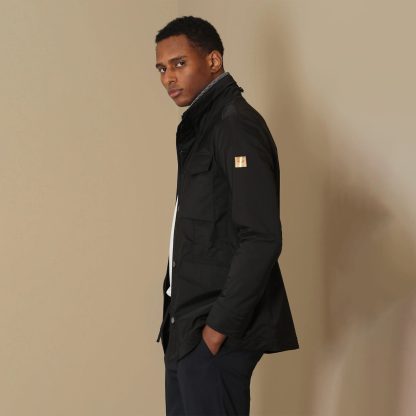 Lufian Boris Manteau Coupe-Vent Tissé à Col Haut Homme – Image 3
