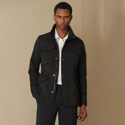 Lufian Boris Manteau Coupe-Vent Tissé à Col Haut Homme – Image 4