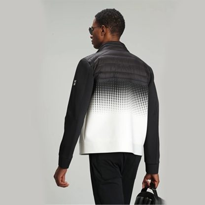 Lufian Lung Manteau Tissé à Col Droit Zippé Homme – Image 3
